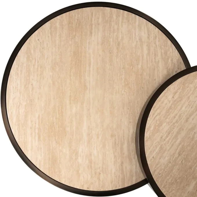 Richmond Interiors Salontafel Ronson set van 2 beige