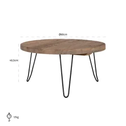 Richmond Interiors Salontafel Preston 8o cm