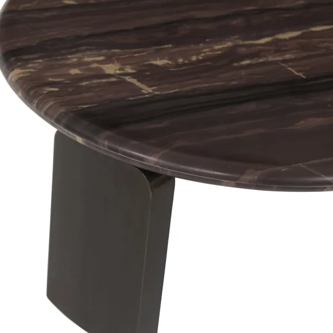 Richmond Interiors Salontafel Menton burgundy - Set van 2