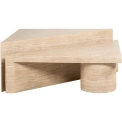 Richmond Interiors Salontafel set Fictus Travertine faux Beige