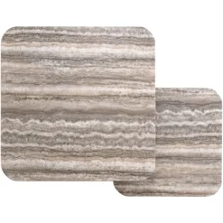Richmond Interiors Salontafel Denizly grey faux travertine (Set of 2)