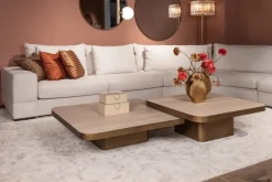 Richmond Interiors Salontafel Claridge beige 70x70 (cumulus)