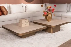 Richmond Interiors Salontafel Claridge beige 70x70 (cumulus)