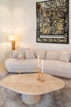 Richmond Interiors Salontafel Fictus Travertine faux Beige