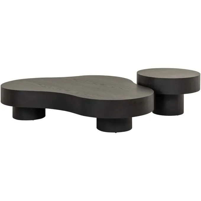 Richmond Interiors Salontafel Bogor set van 2 dark coffee Dark coffee