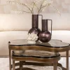 Richmond Interiors Salontafel Fairfield brass antique (Set of 2)