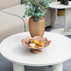 Richmond Interiors Schaal Peony chocolade bruin