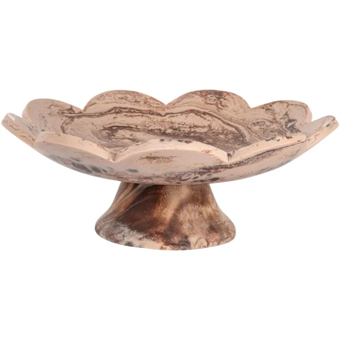 Richmond Interiors Schaal Peony chocolade bruin