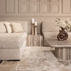 Richmond Interiors Sofa-element Dulce grijs coffee table