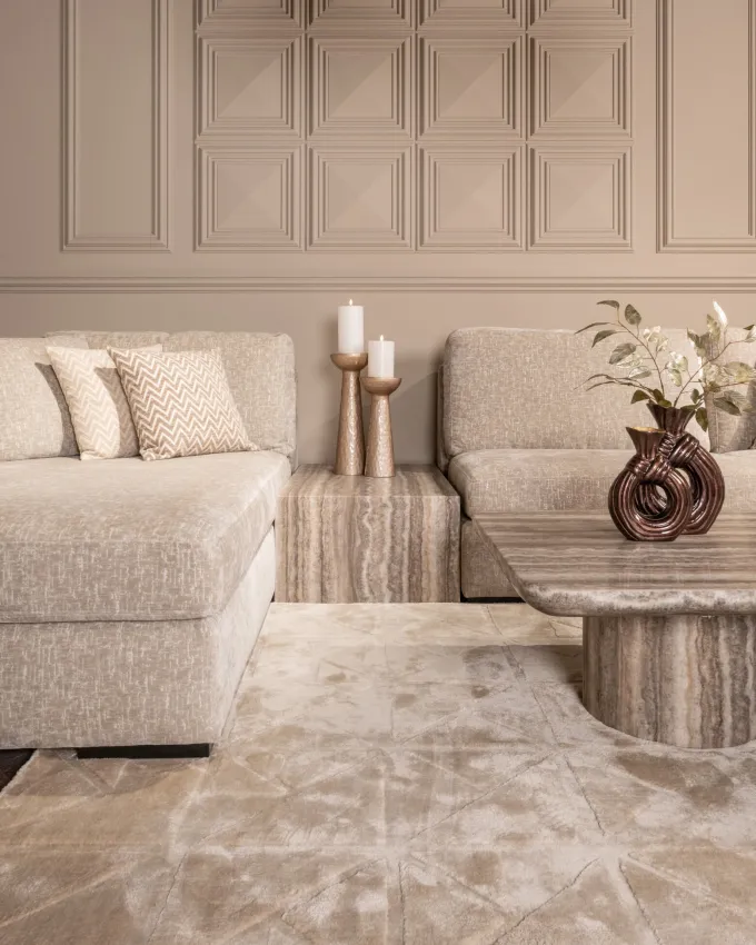 Richmond Interiors Sofa-element Dulce grijs coffee table