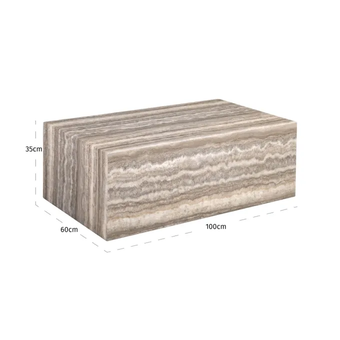 Richmond Interiors Sofa-element Dulce grijs coffee table