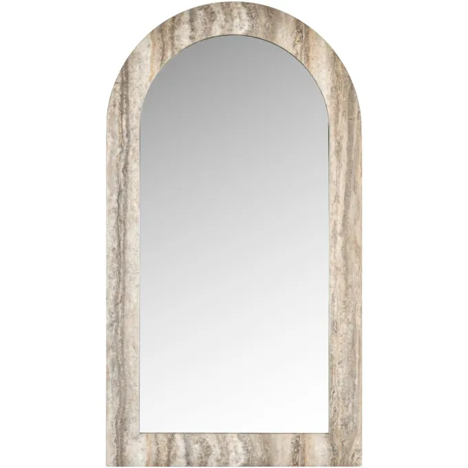 Richmond Interiors Spiegel Calvo grey faux travertine