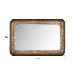 Richmond Interiors Spiegel Loan brass antique
