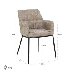 Richmond Interiors Stoel Bella Renegade desert 109