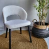 Richmond Interiors Stoel Savoy white bouclé - Showroommodel