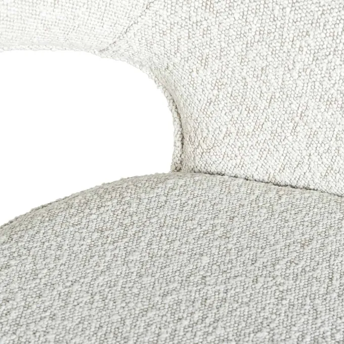 Richmond Interiors Stoel Savoy white bouclé - Showroommodel
