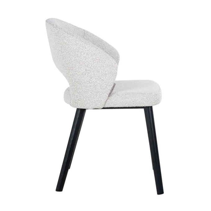 Richmond Interiors Stoel Savoy white bouclé - Showroommodel