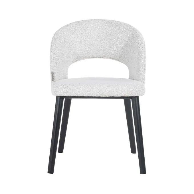 Richmond Interiors Stoel Savoy white bouclé - Showroommodel