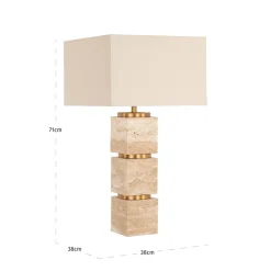 Richmond Interiors Tafellamp Jaella Beige