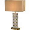 Richmond Interiors Tafellamp Lenore incl. lampenkap goud