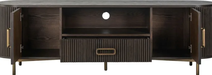 Richmond Interiors TV-dressoir Luxor 2-deuren 1-lade (Brown)
