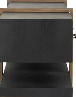 Richmond Interiors TV-dressoir Cambon 3-laden (Dark coffee)