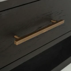 Richmond Interiors TV-dressoir Cambon 3-laden (Dark coffee)