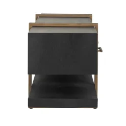 Richmond Interiors TV-dressoir Cambon 3-laden (Dark coffee)