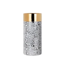 Richmond Interiors Vaas Alesha klein wit (Goud) - Richmond Interiors
