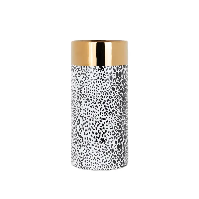 Richmond Interiors Vaas Alesha klein wit (Goud) - Richmond Interiors
