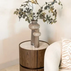 Richmond Interiors Vaas Lunor taupe groot