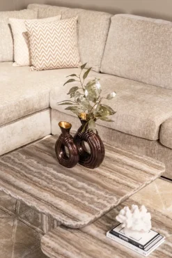Richmond Interiors Vaas Suen donkerbruin groot
