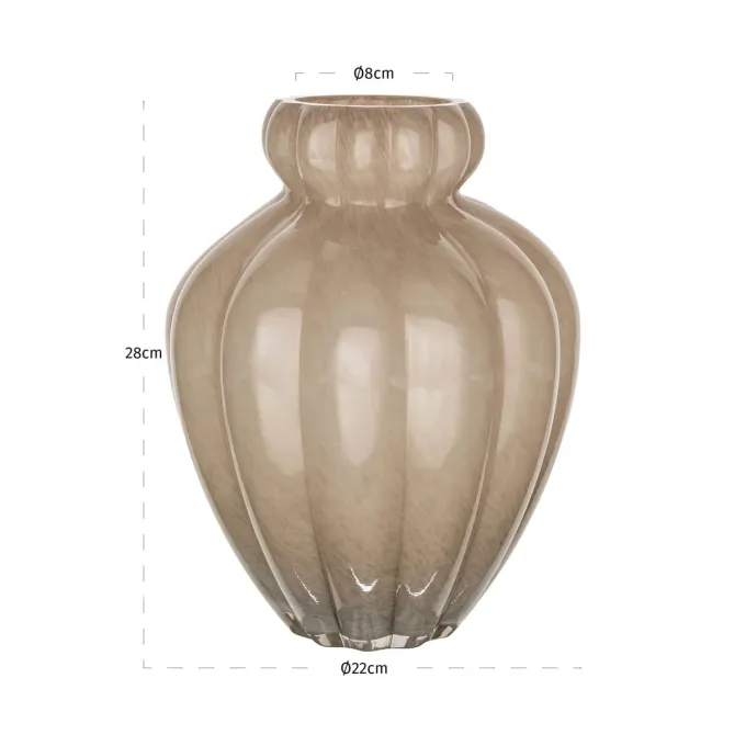 Richmond Interiors Vaas Velora taupe