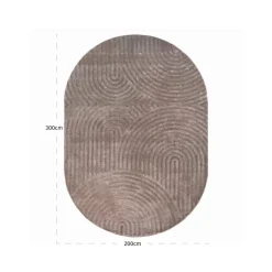 Richmond Interiors Vloerkleed Bayon beige 200x300