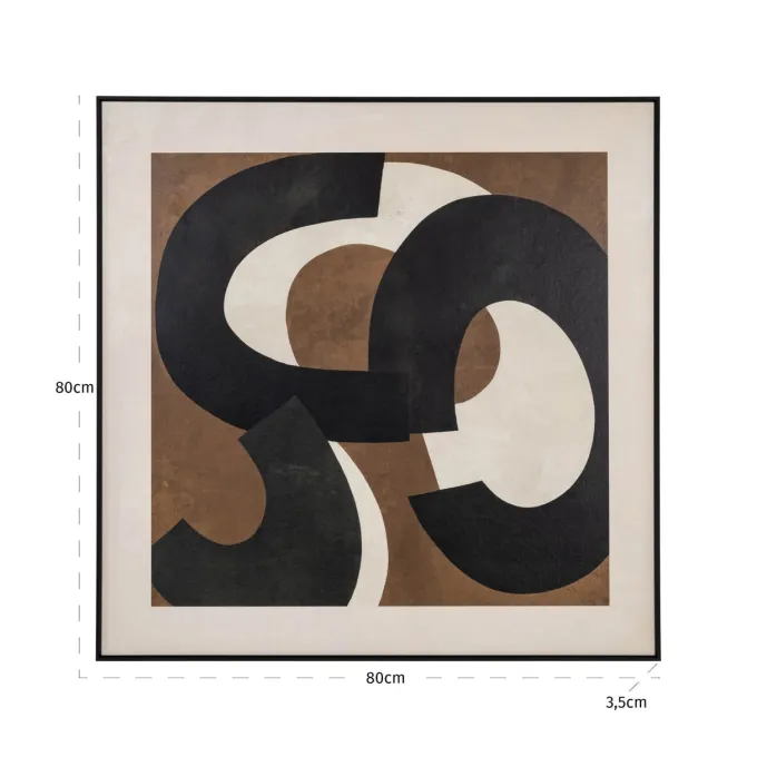 Richmond Interiors Wall art Euphoria bruin rechts