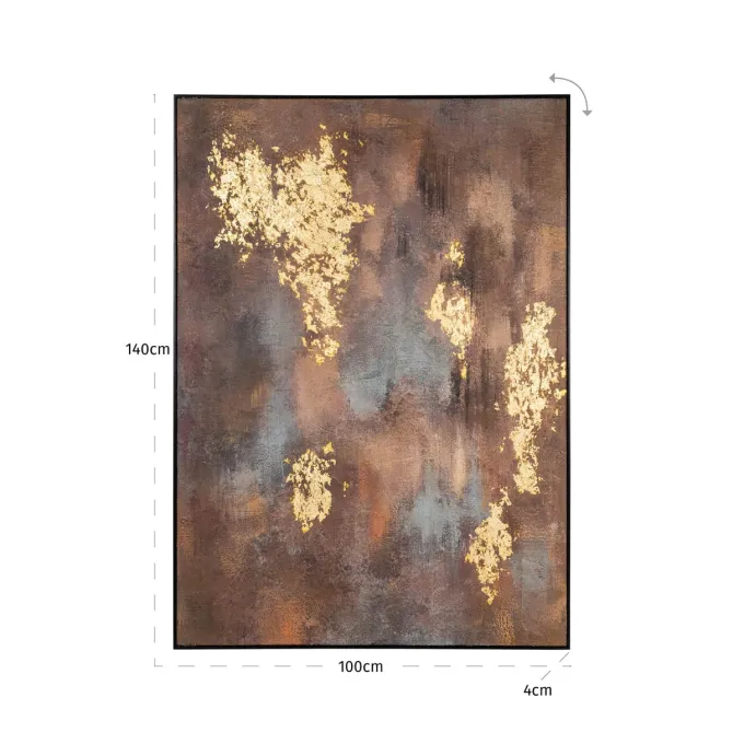 Richmond Interiors Wall art Golden gleam gold