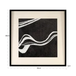 Richmond Interiors Wall art Jozra Zwart / Wit