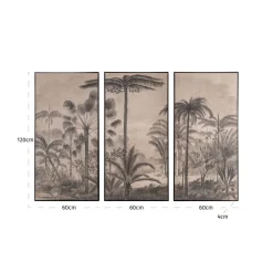 Richmond Interiors Wall art Rhapsody brown (Set van 3)