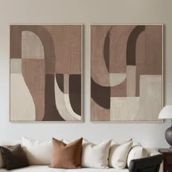 Richmond Interiors Wall art Tatu links bruin