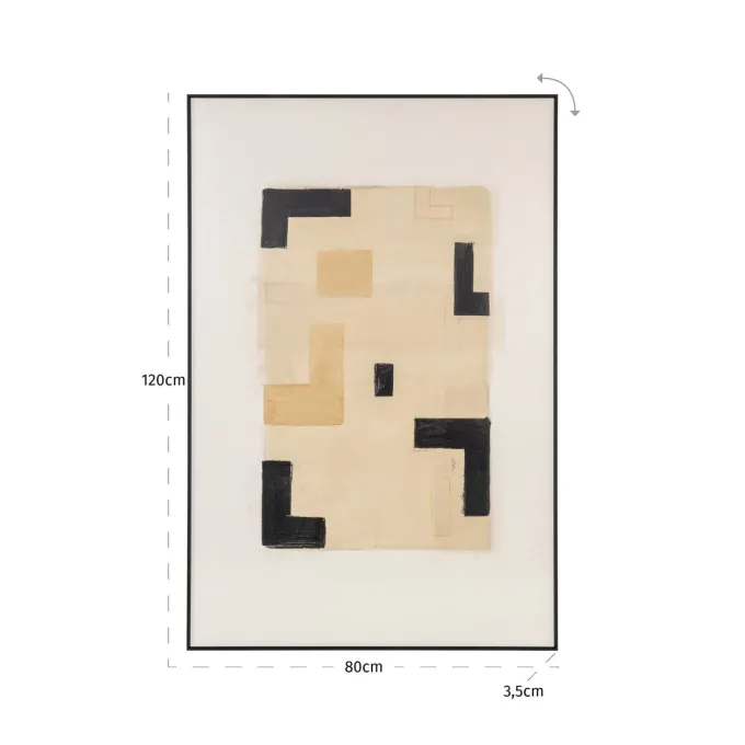 Richmond Interiors Wall art Vortex beige links
