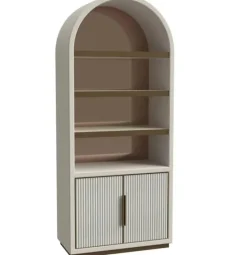 Richmond Interiors Wandkast Tivoli met gebogen bovenkant 2-deurs 3-planken Wit