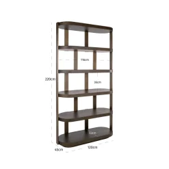Richmond Interiors Wandkast Ellington bruin