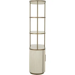 Richmond Interiors Wandkast Tivoli 2-deurs 3 open planken Wit