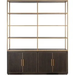 Richmond Interiors Wandkast Carter brown large 4-doors