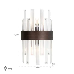 Richmond Interiors Wandlamp Avan brons