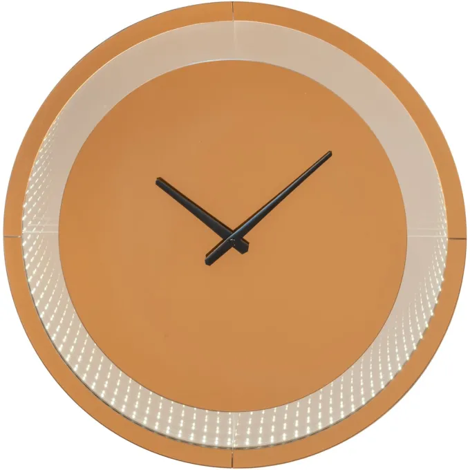 Richmond Interiors Wandlamp Julia bruin - Led Clock