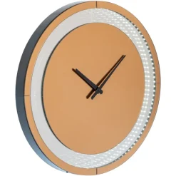 Richmond Interiors Wandlamp Julia bruin - Led Clock