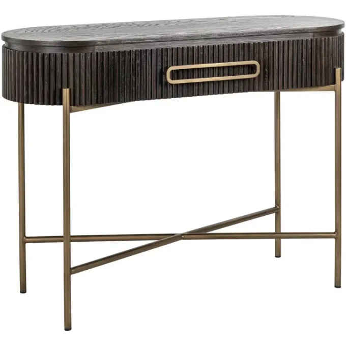 Richmond Interiors Wandtafel Luxor 1-lade bruin