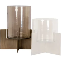 Richmond Interiors Windlicht Resa goud groot