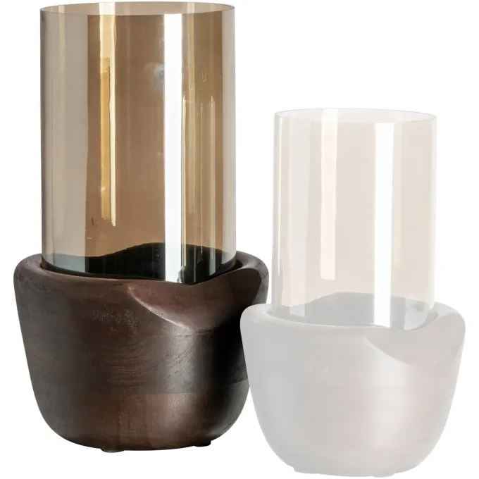 Richmond Interiors Windlicht Sloane walnoot groot